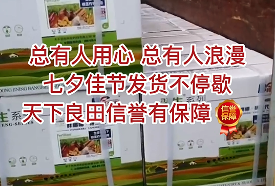 總有人用心，總有人浪漫，七夕佳節(jié)發(fā)貨不停歇，天下良田信譽(yù)有保障 ()